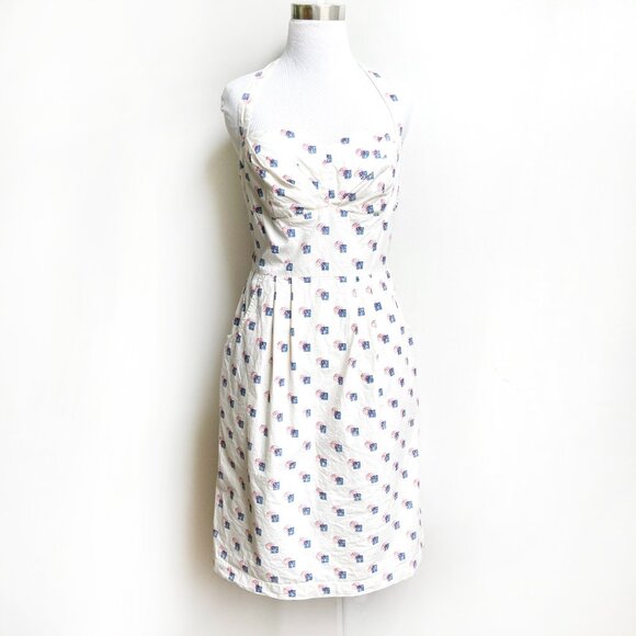 Girls From Savoy Cotton Dress Sincerely Paris Halter Pin-up Girl - Picture 1 of 13